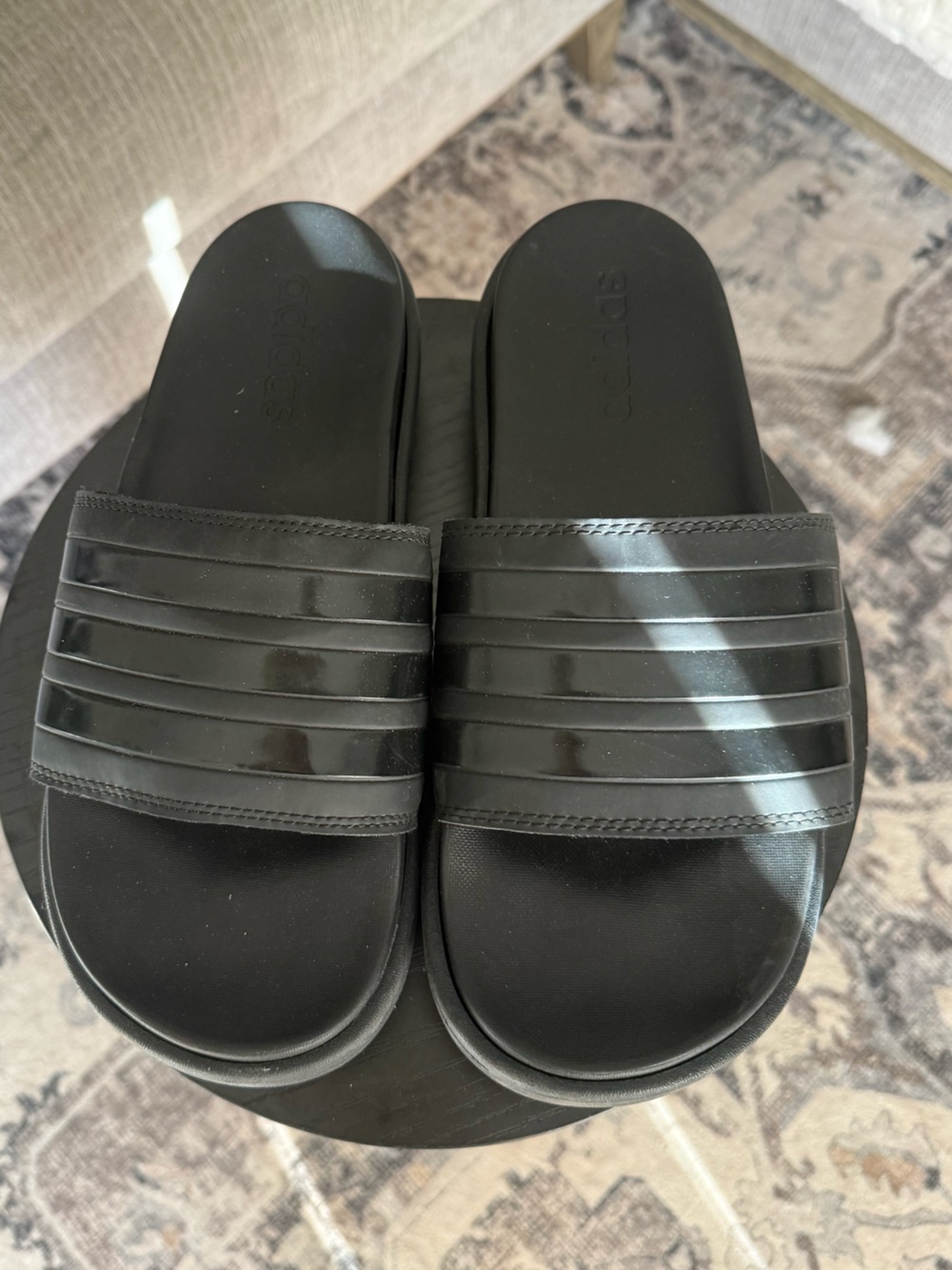 Adidas Women's Adilette Platform Slides Slippers SZ 9